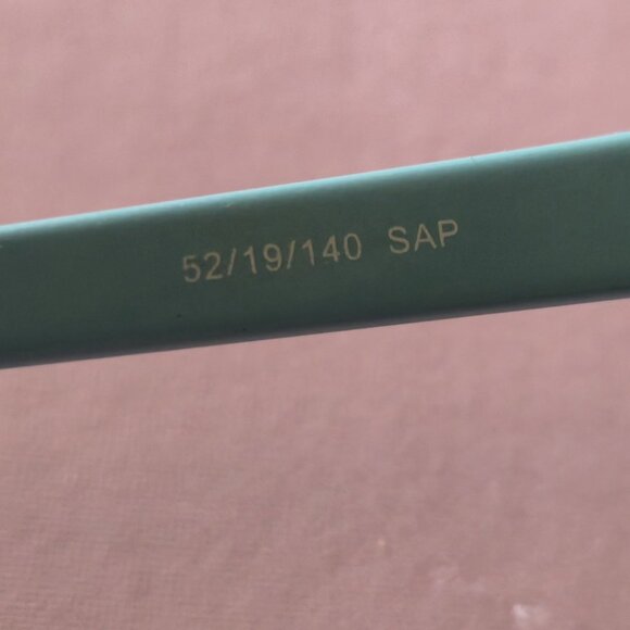 Eddie Bauer 8222 Navy Light Blue Eyeglass Frames 52-19-140 Rectangle Metal - Picture 10 of 14